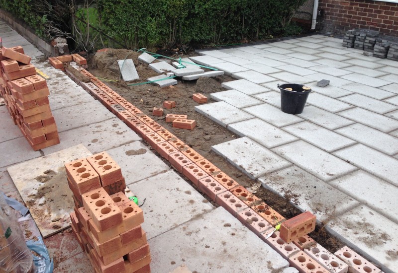 Groundwork for outside wall Aintree