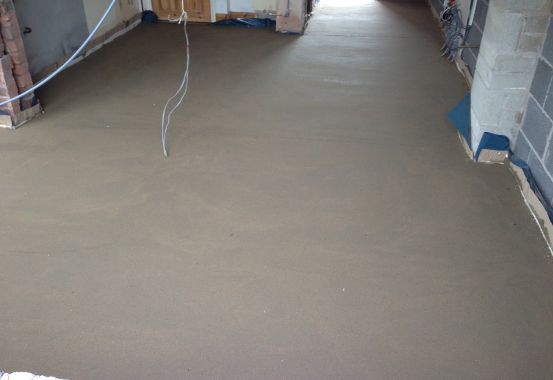 Concrete flooring wrap around extension Crosby