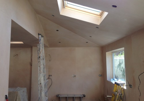 Plastering done crosby extension