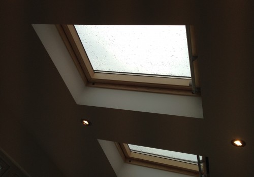 rain on new skylights crosby