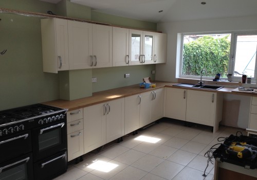 Kitchen features put in Crosby extension