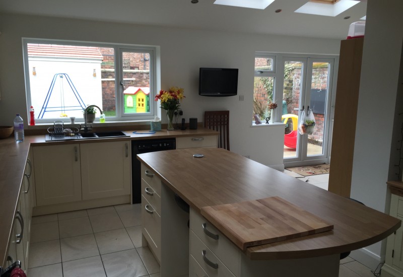 Kitchen extension project complete