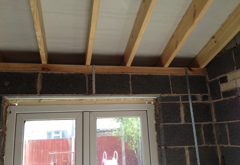 Ceiling Beams continued, extension Netherton