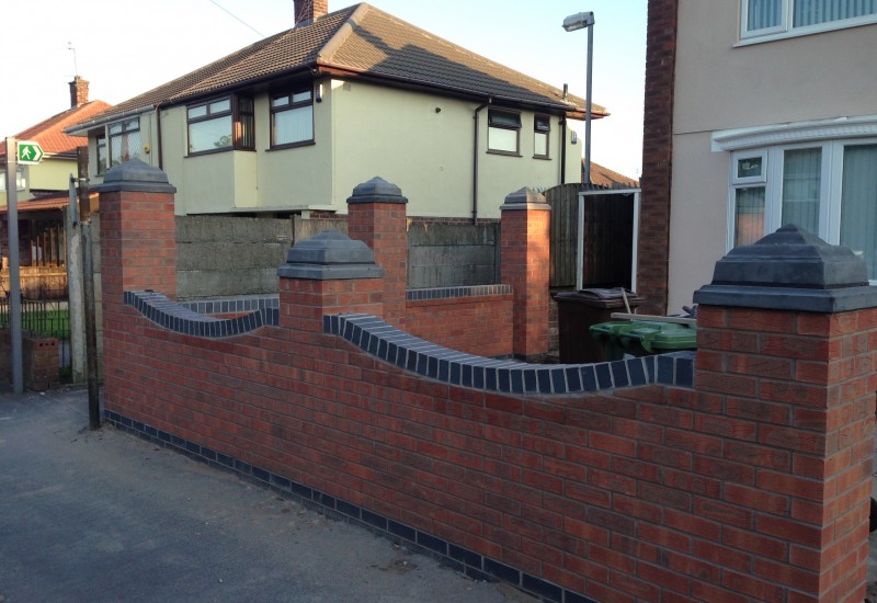 Completed the garden wall Liverpool