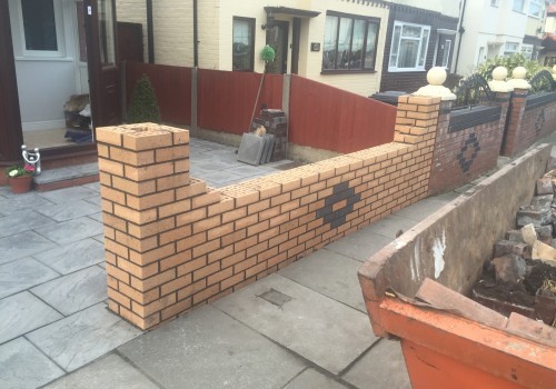 Good view new garden wall Netherton