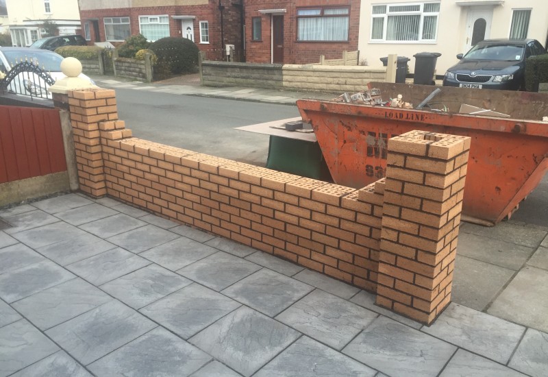 Three quarters through Netherton Garden Wall