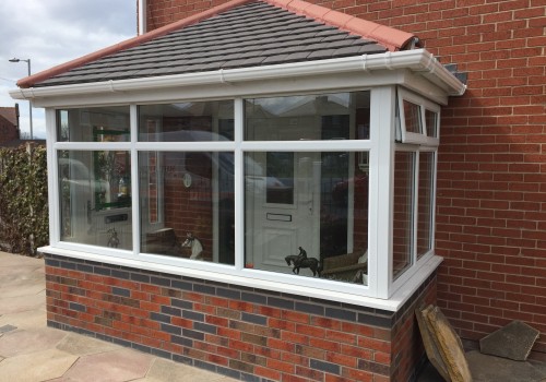 side image of porch with windows Bootle