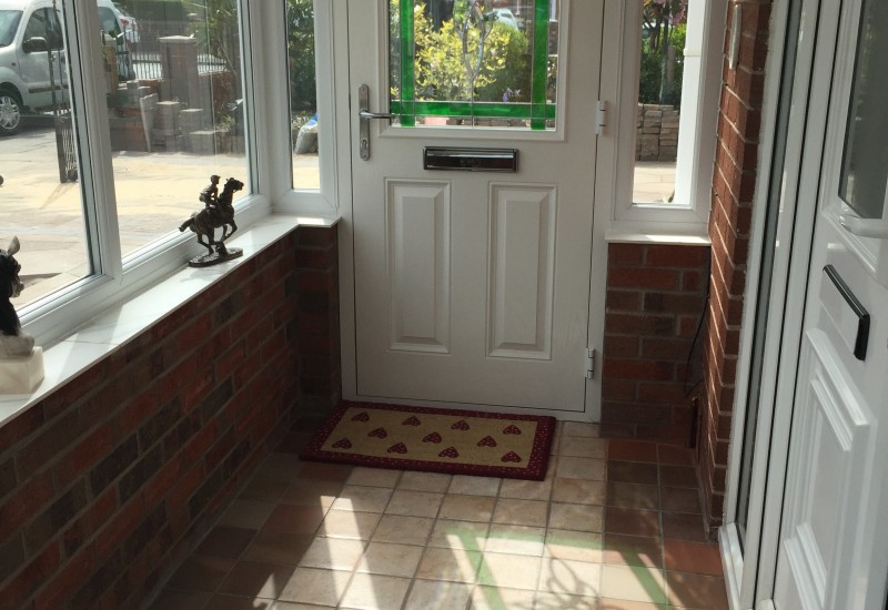 Door of a porch extensions bootle
